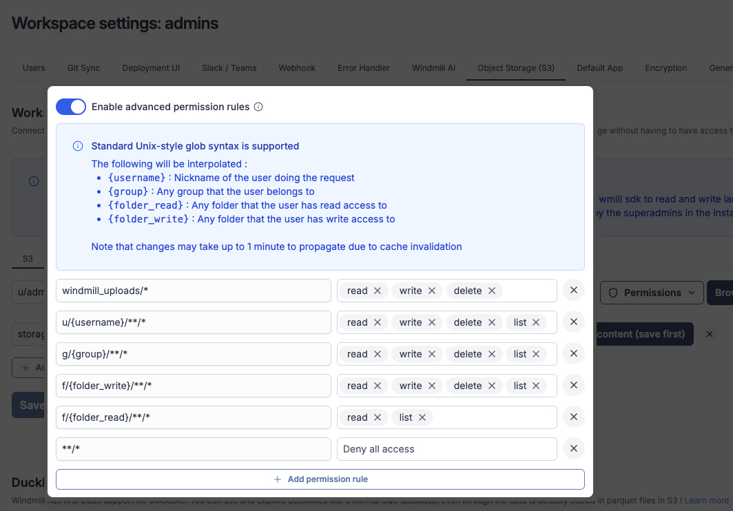 Advanced S3 permissions Advanced S3 permissions